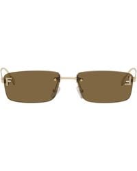 Fendi - First' Crystal Sunglasses - Lyst