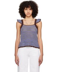 A.P.C. - . Multicolor Crocheted Tank Top - Lyst