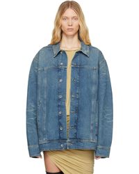 Rick Owens - ブルー Hollywood Jumbo Worker デニムジャケット - Lyst