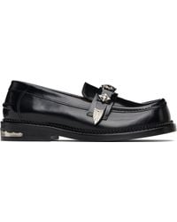 Toga - Polished Leather Loafers - Lyst