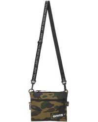 A Bathing Ape Outdoor Products Edition 1st Camo Mini Messenger Bag - Green