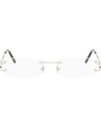 Cartier - Rimless Rectangle Glasses - Lyst