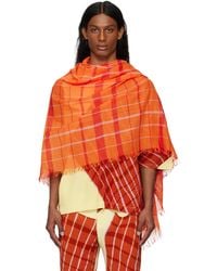 Homme Plissé Issey Miyake - Plaid Stole Scarf - Lyst