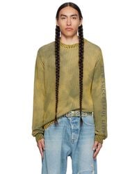 DIESEL - Yellow K-alimnia Sweater - Lyst