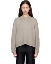Loulou de Saison - Taupe Pia Oversized Cashmere Sweater - Lyst