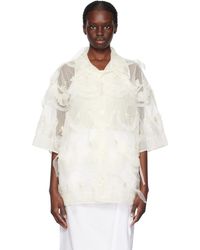 Simone Rocha - Off-white Relaxed Shirt - Lyst