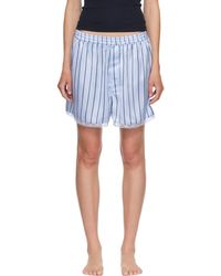 Skims - Woven Shine Lace Boxer Shorts - Lyst