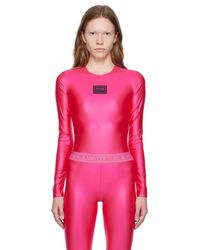 Versace - Pink Patch Bodysuit - Lyst
