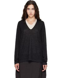 Lauren Manoogian - Fine Low V Neck Sweater - Lyst