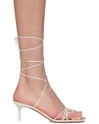 AMINA MUADDI - Lori Lace Up 60 Heeled Sandals - Lyst