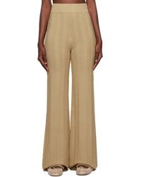 REMAIN Birger Christensen - Brown Straight Pants - Lyst
