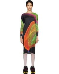 Pleats Please Issey Miyake - Spectrum Midi Dress - Lyst