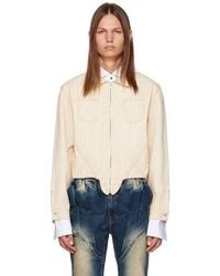 JUNTAE KIM - Off- Flag Denim Jacket - Lyst