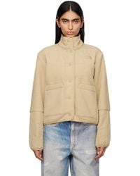 The North Face - Khaki Cragmont Fleece Jacket - Lyst