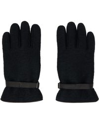 AURALEE - Brushed Alpaca Wool Melton Gloves - Lyst