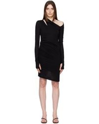 Helmut Lang - Black Scala Midi Dress - Lyst