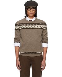 De Bonne Facture - Jacquard Sweater - Lyst