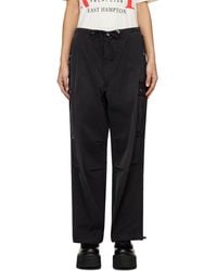 Rhude - Ssense Exclusive Black Parachute Trousers - Lyst