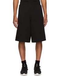 Moncler - Black French Terry Shorts - Lyst