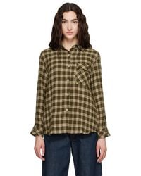 Wales Bonner - Brushed Overcheck Ritual Shirt - Lyst