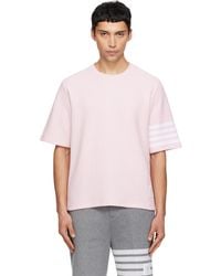 Thom Browne - Textured Pique 4-Bar T-Shirt - Lyst