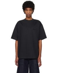 Jacquemus - T-Shirt Bleu Marine À Image D'Haltères - Lyst