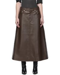 Nanushka - Cintia Regenerated Leather Maxi Skirt - Lyst