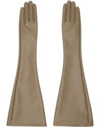 Issey Miyake - Brown Straight Seams Gloves - Lyst