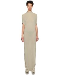 Rick Owens - Off-white Crater Maxi Dress - Lyst