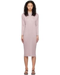 Pleats Please Issey Miyake - Pink Monthly Colors January Maxi Dress - Lyst