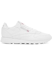 Reebok - White Classic Leather Sneakers - Lyst