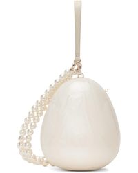 Simone Rocha - Off- Large Pearl Egg Bag - Lyst