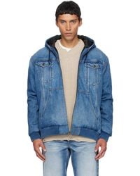 Egonlab - Hooded Denim Jacket - Lyst