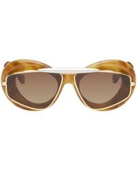 Loewe - Tortoiseshell Wing Double Frame Sunglasses - Lyst