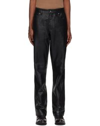 Guess - Crackle Leather Pants - Lyst