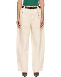 Willy Chavarria - Jean Bad Girl Blanc Cassé - Lyst