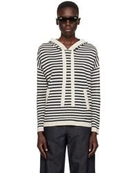 Max Mara - Limosa Striped Linen-knit Hooded Jumper - Lyst