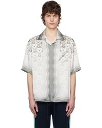 CASABLANCA - Gradient Heart Monogram Silk Shirt - Lyst