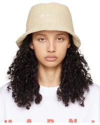 Marni - Off-white Embroidered Bucket Hat - Lyst
