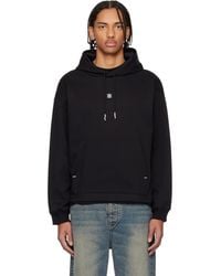 HUGO - Relaxed Fit Stacked-Logo Hoodie - Lyst