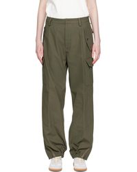 Maison Margiela - Khaki Twill Cargo Pants - Lyst