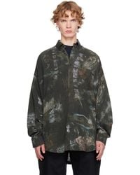 Balenciaga - Washed Crayon Allover Long Sleeve Cocoon Shirt - Lyst