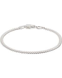 Hatton Labs - Bracelet S Argenté En Chaine À Maillons Cubains - Lyst