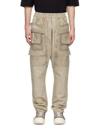 Rick Owens - Temple Creatch Denim Cargo Pants - Lyst