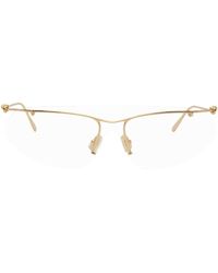 Bottega Veneta - Gold Knot Sunglasses - Lyst