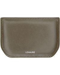 Lemaire - Khaki Calepin Card Holder - Lyst