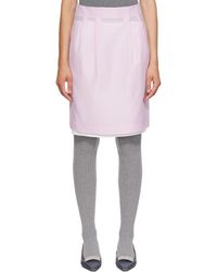 ShuShu/Tong - Short Straight Midi Skirt - Lyst