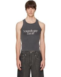 Carne Bollente - 'Sounds Gay I'M Stoned' Tank Top - Lyst