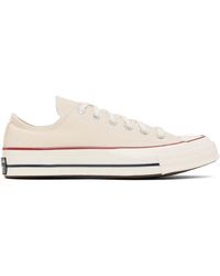 Off-white Leather Chuck Low Sneakers for Men | Lyst