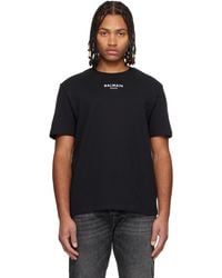 Balmain - Embroidered Paris' T-Shirt - Lyst